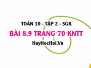 Bài 8.9 trang 70 Toán 10 tập 2 Kết nối tri thức: Chọn bi khác màu